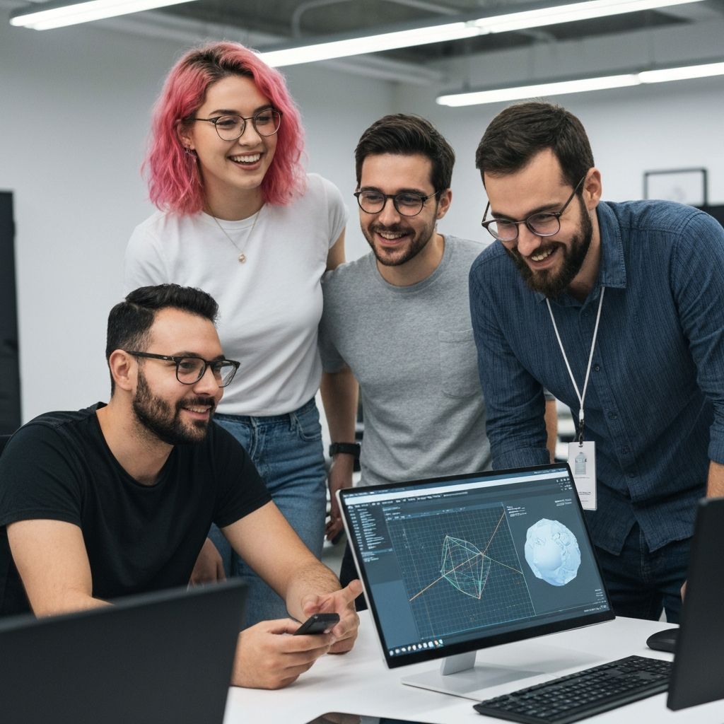 Команда ARФестПерсонажі за роботою над AR-проєктом